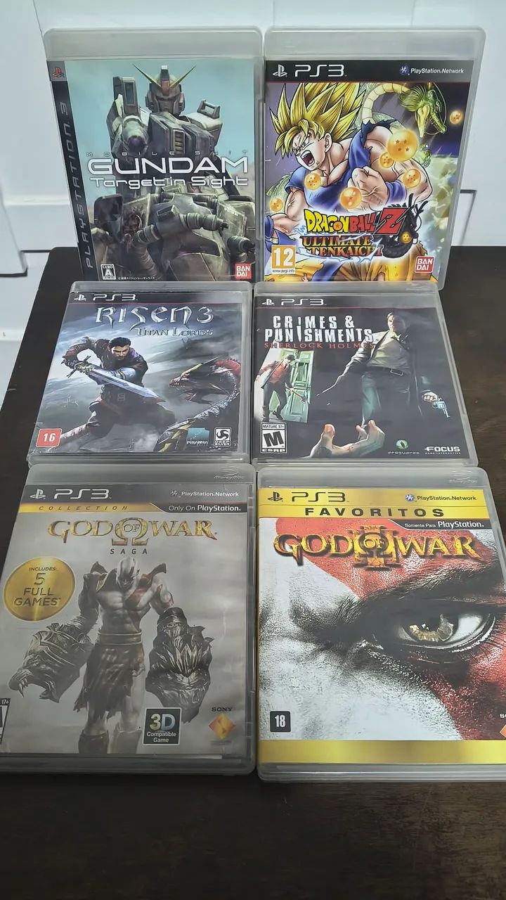 Lote com 6 jogos PS3 