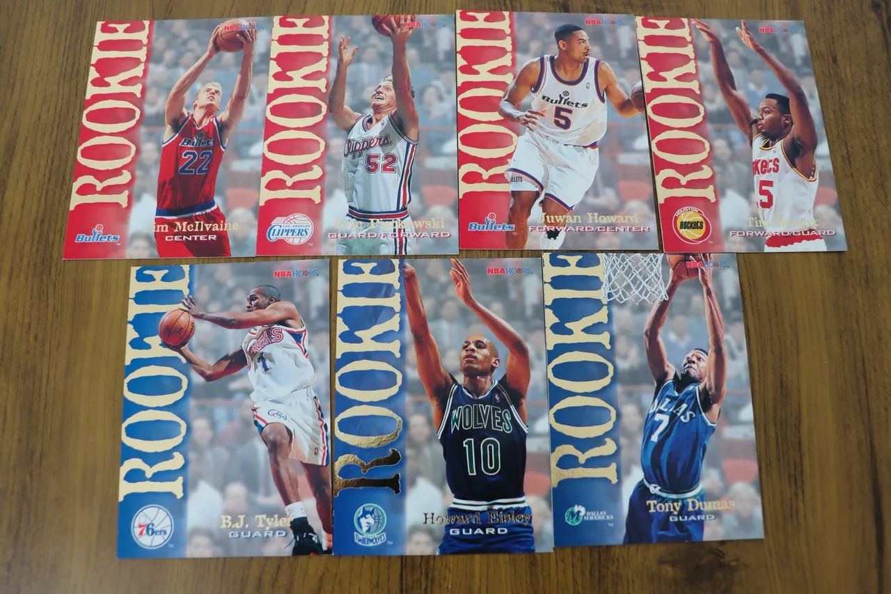 Lote 7 Cards NBA SkyBox 1994-95 Rookies 