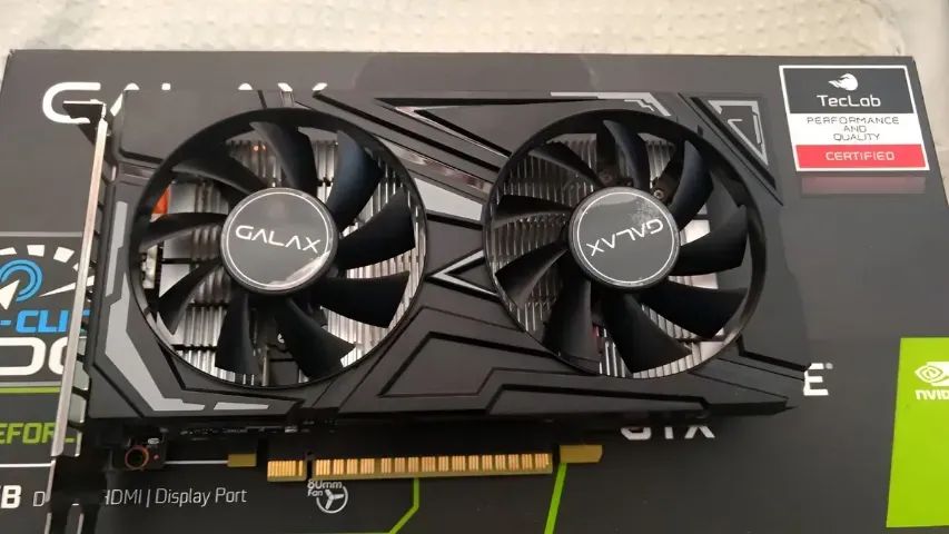 PLACA DE VIDEO GTX 1650 4GB COM GABINETE PRETO - Foto 3