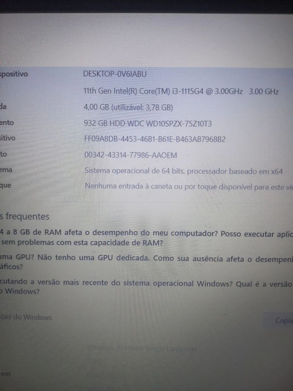 Notebook acer aspire a315 58 - Foto 5