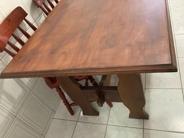 Lindissima Mesa de Jantar, suportes (pés) de  Madeira Maciça 80x140cm - Foto 3