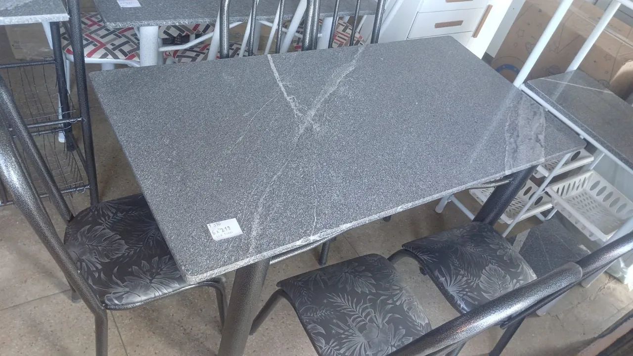 Mesa de 6 cadeiras granito NOVA - Foto 2