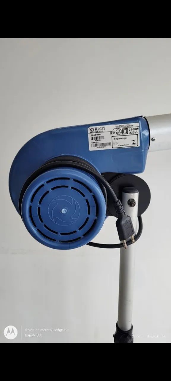 Secador Pet profissional Kyklon azul 4 temperaturas 220V<br> - Foto 2
