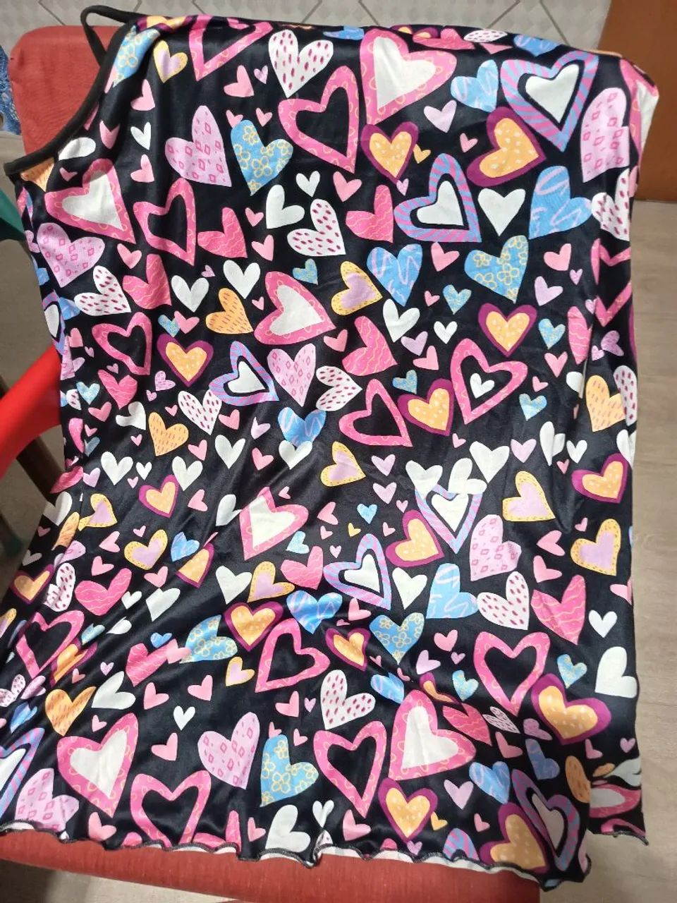 Vestido/Camisola colorida Plu Size Nova