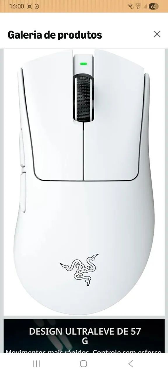 Mouse Razer Deathadder v4 PrO Lacrado - Foto 3