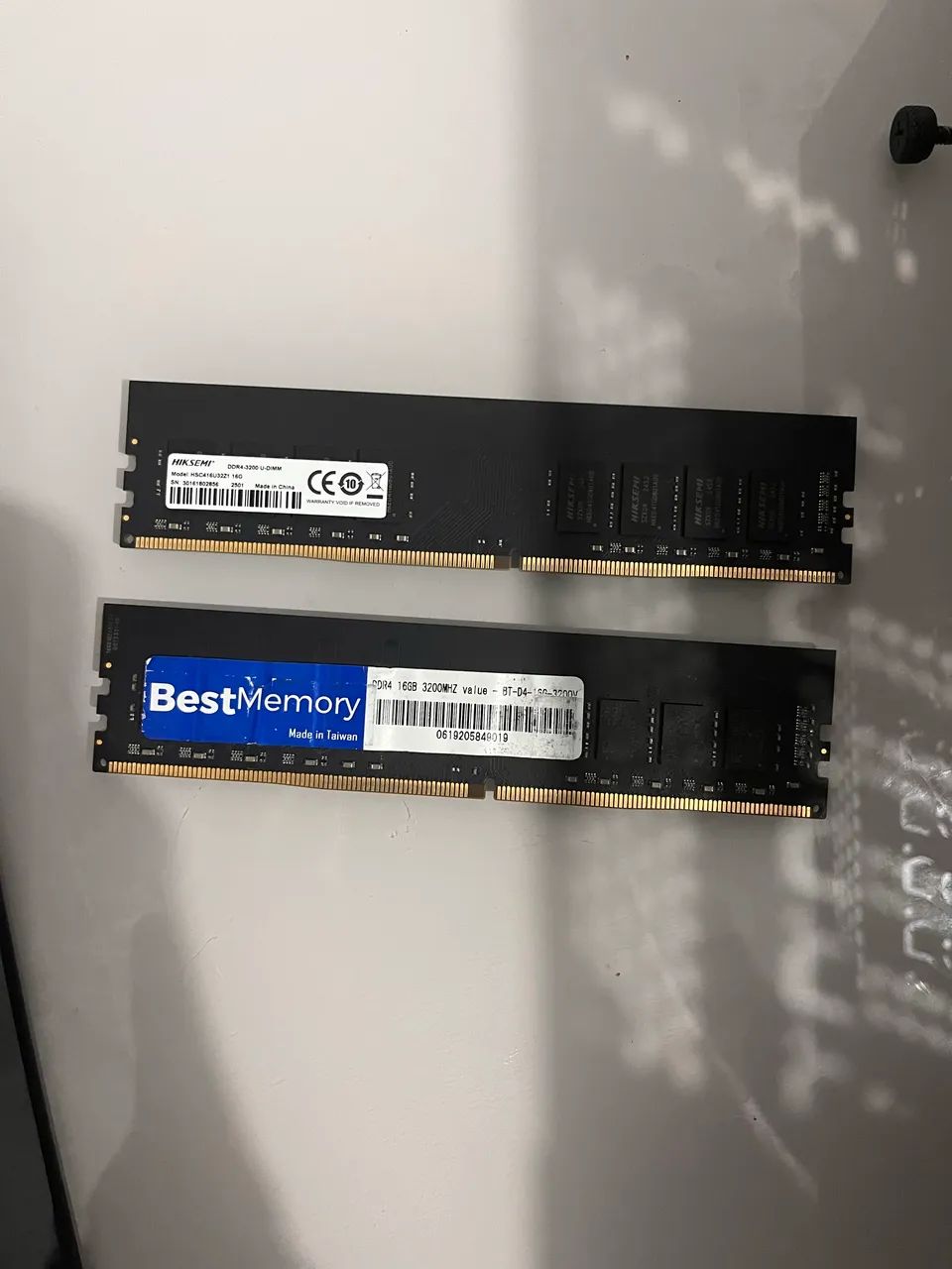2 pents ddr4 16gb funcionando