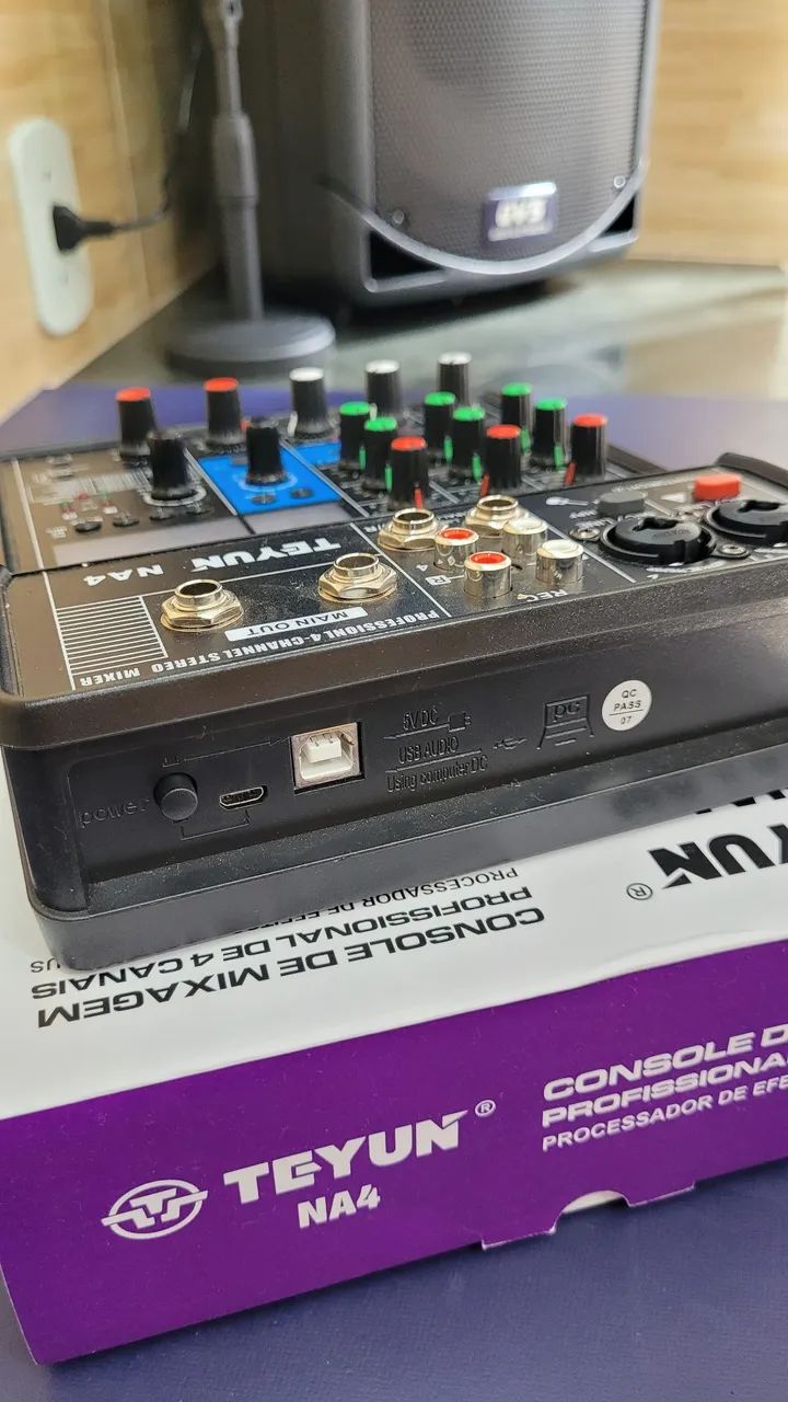 Mesa de som Teyun NA4 com interface de áudio 4ch - Foto 2