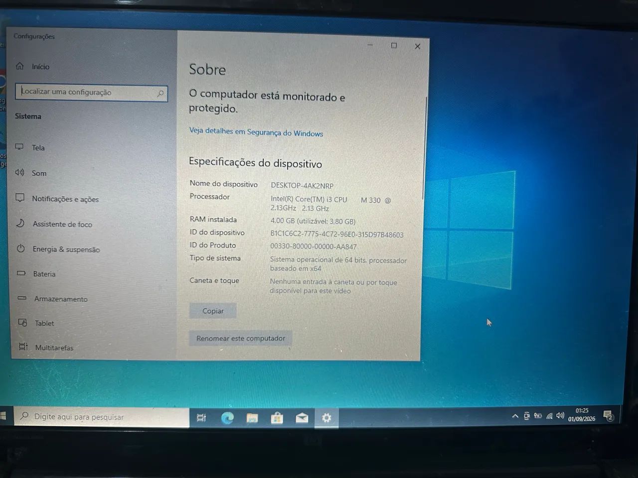 Notebook HP core i3 4GB SSD 240GB KINGSTON  - Foto 2