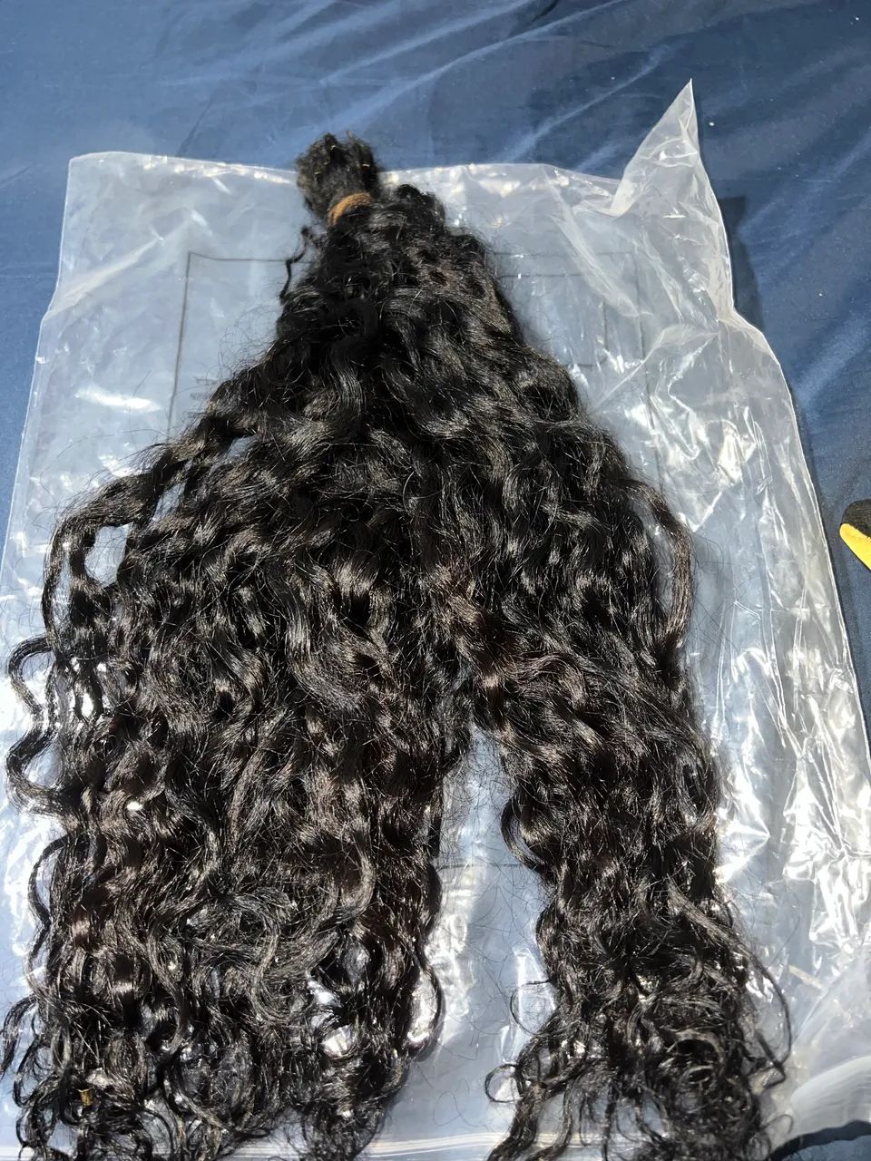 Cabelo humano ondulado (preto) - Foto 2