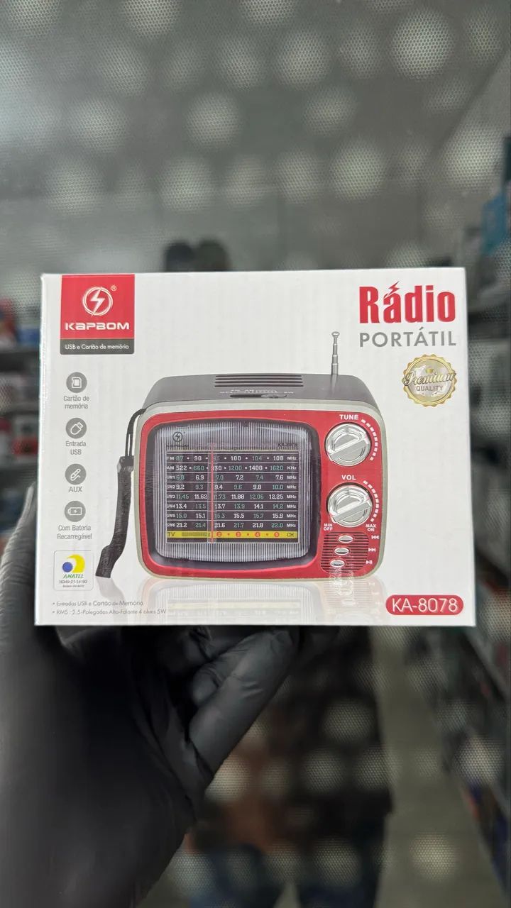 Rádio FM AM com Bluetooth 