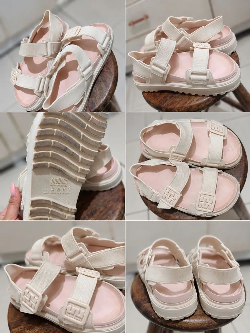 Sapato Plataforma Melissa Cor Bege
