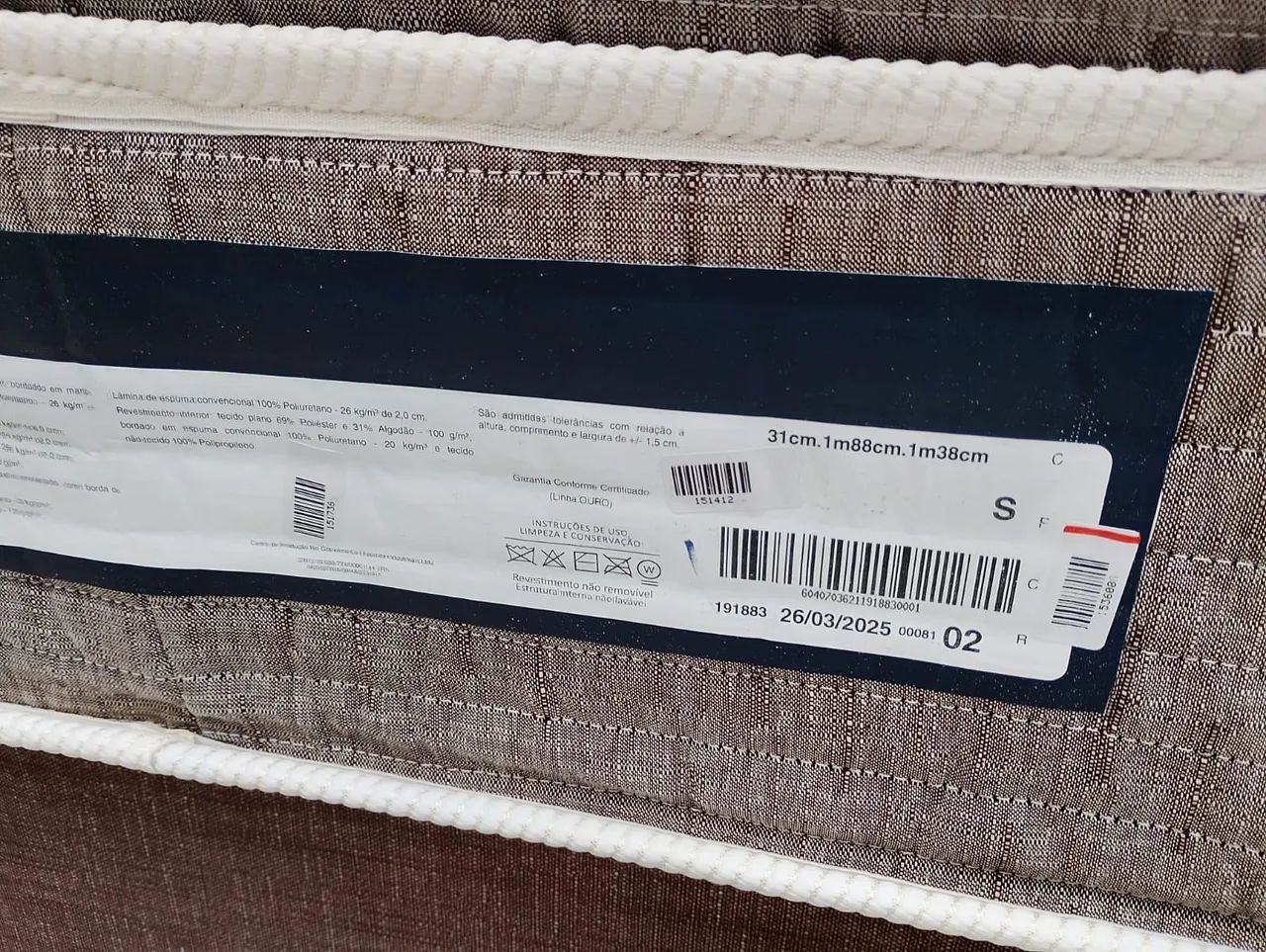Cama Box Casal Ortobom/fábricado 2025 - Foto 2