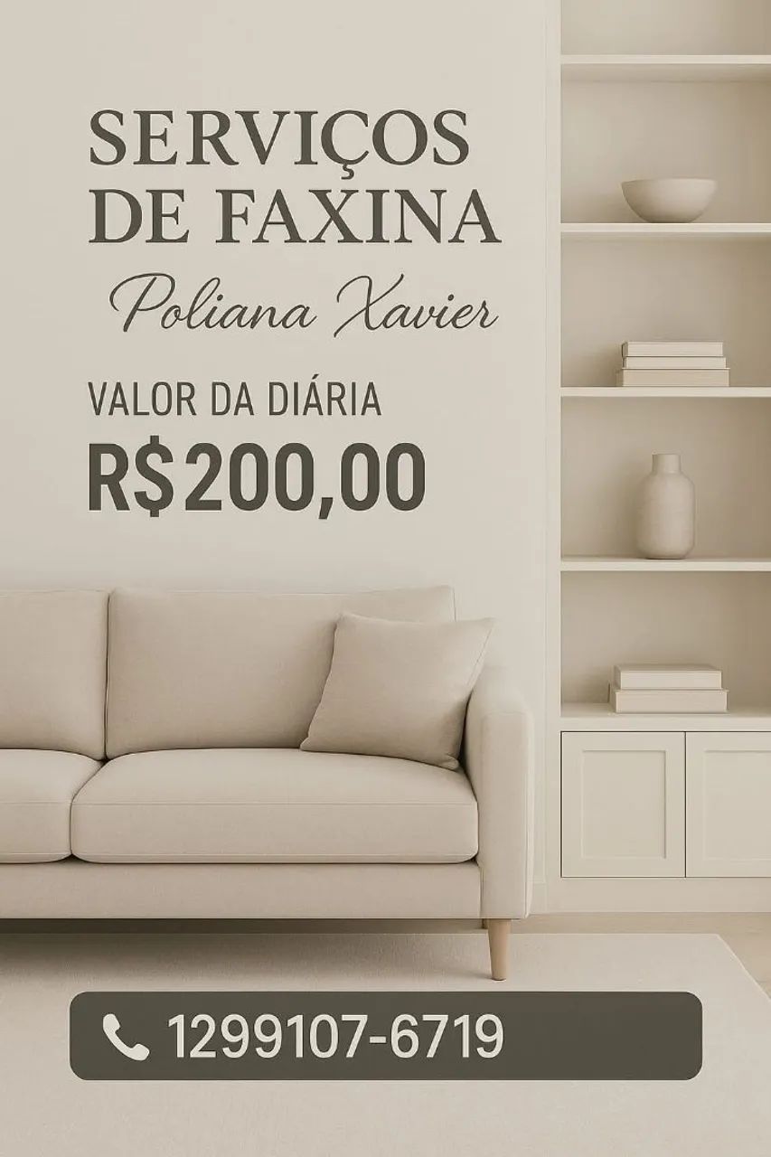 Faxina dia 09/07 e 10/07