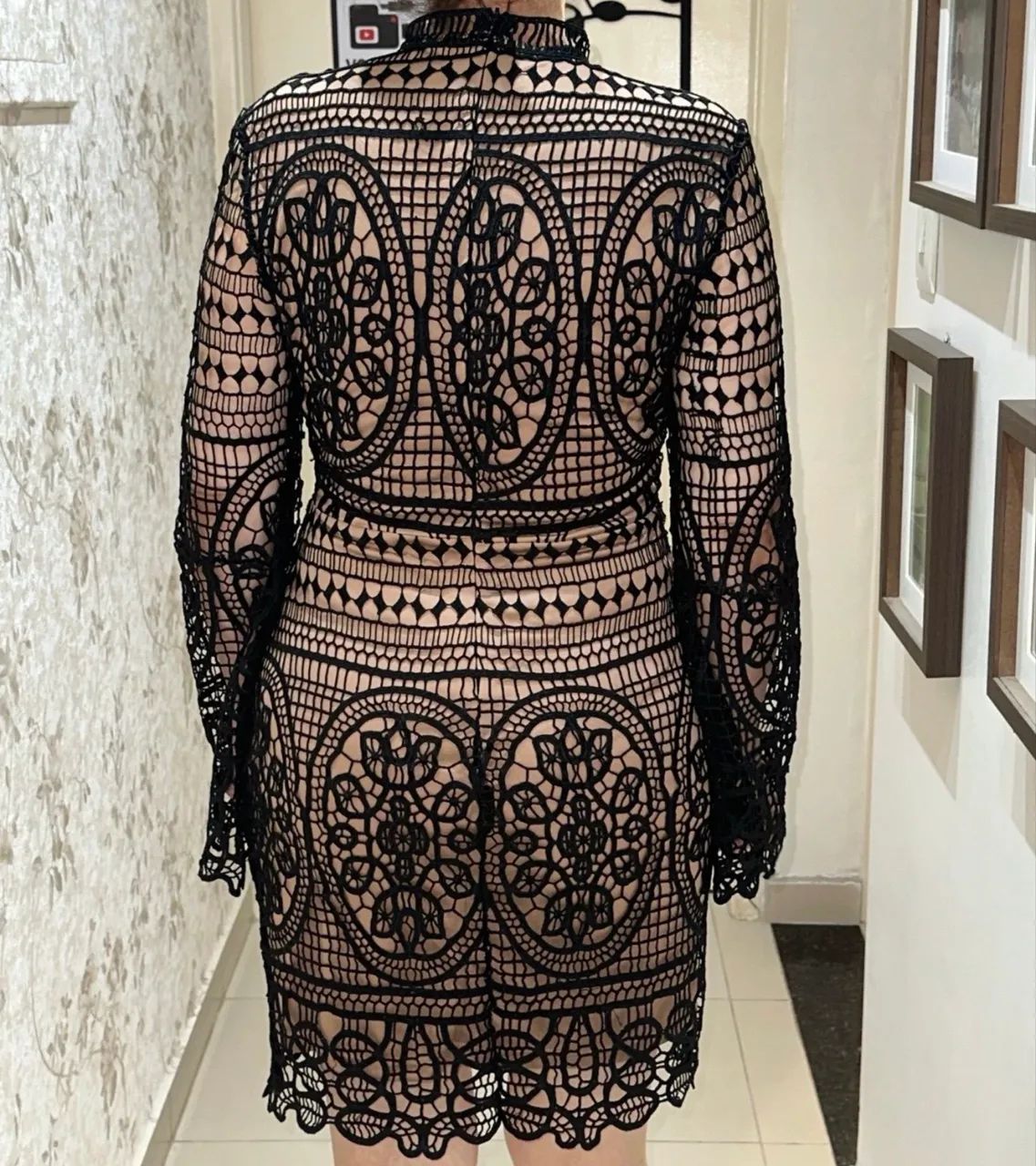 vestido de renda preta - Foto 2