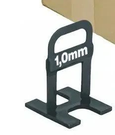 Kit 1000 Niveladores 1mm + 100 Cunhas Slim Clip Assentar E Nivelar Porcelanato Piso Cerami - Foto 4