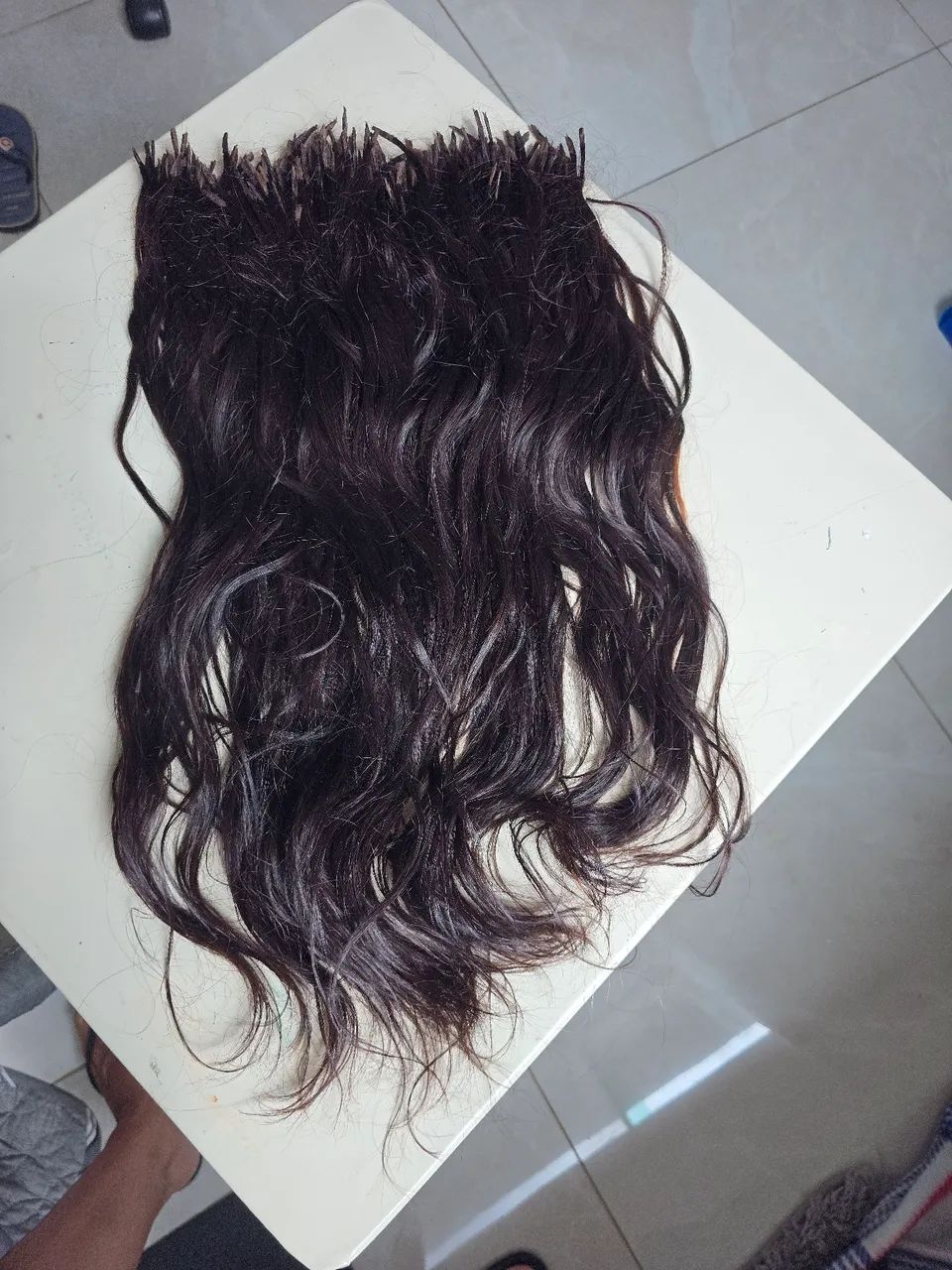 Cabelo Humano cor chocolate.  55cm. 224gr. - Foto 4