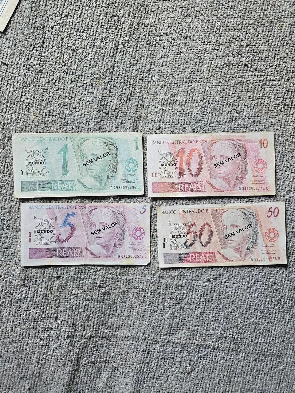 Lote dinheirinho anos 90