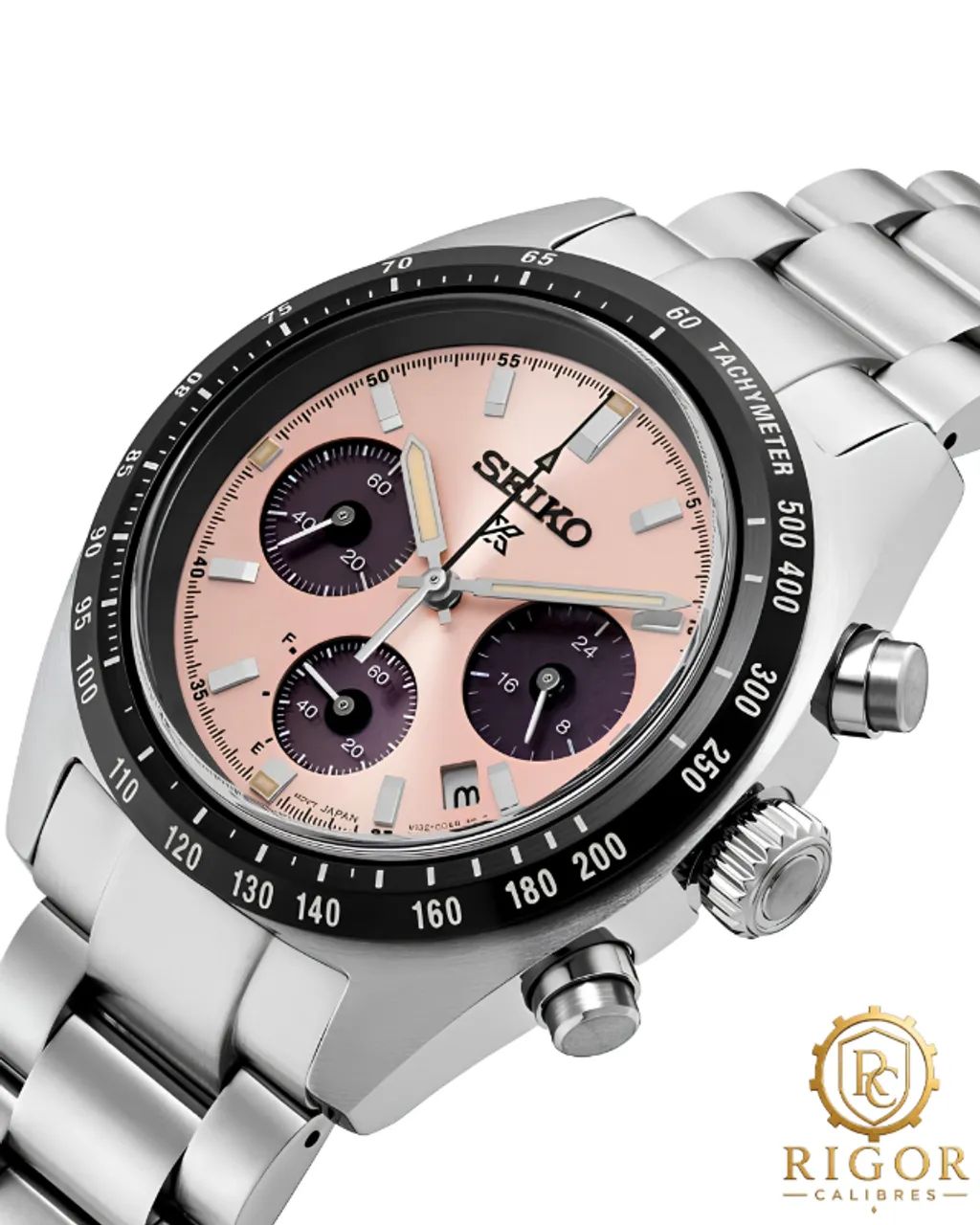 Relógio Seiko Prospex Speedtimer Solar - Edição Limitada Salmao  - Foto 2