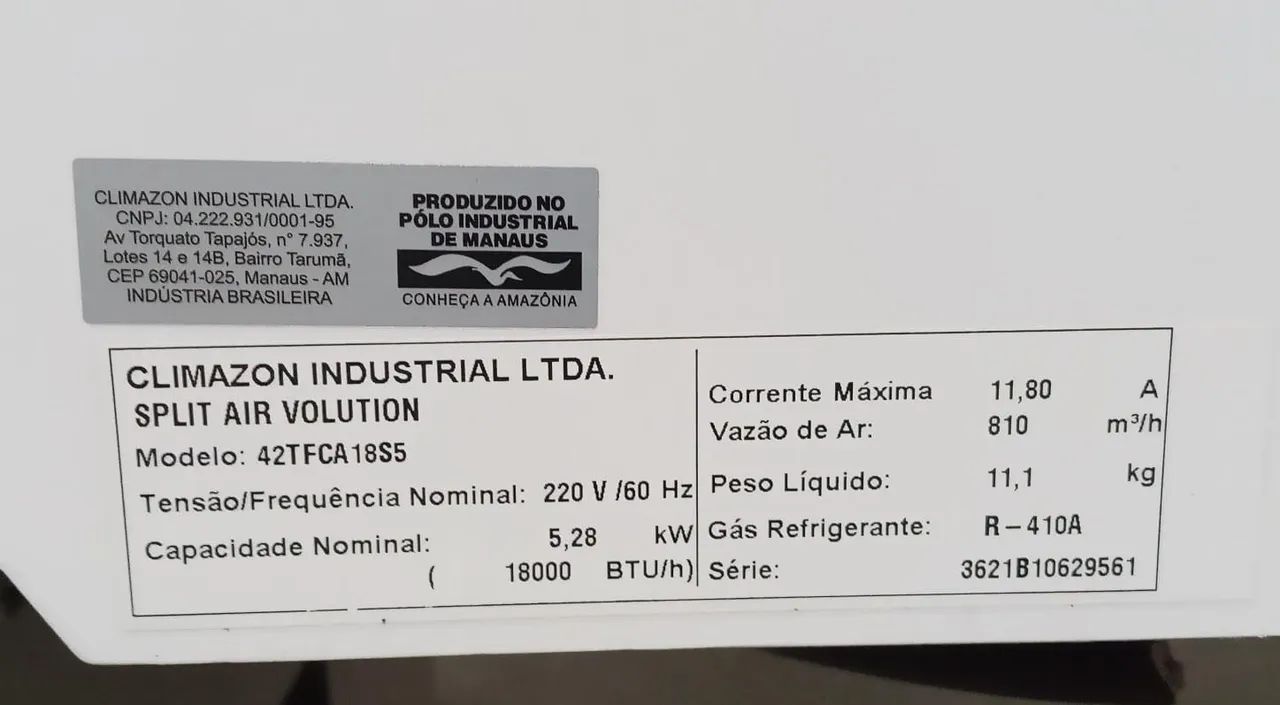 Central de Ar Springer 18 mil BTU  - Foto 2