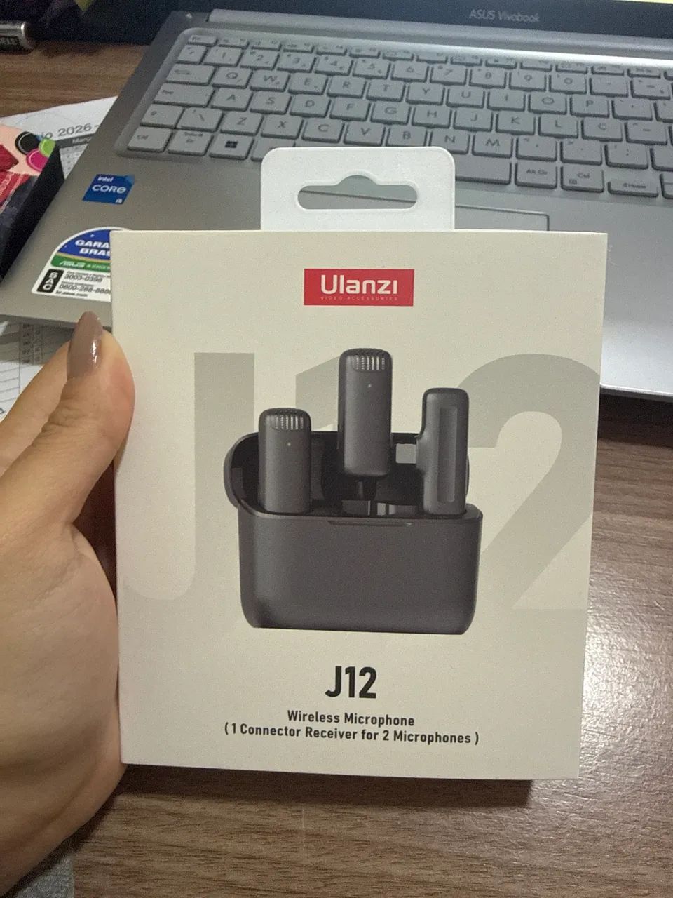 Microfone ULANZI j12 iPhone Lightning nunca usado 