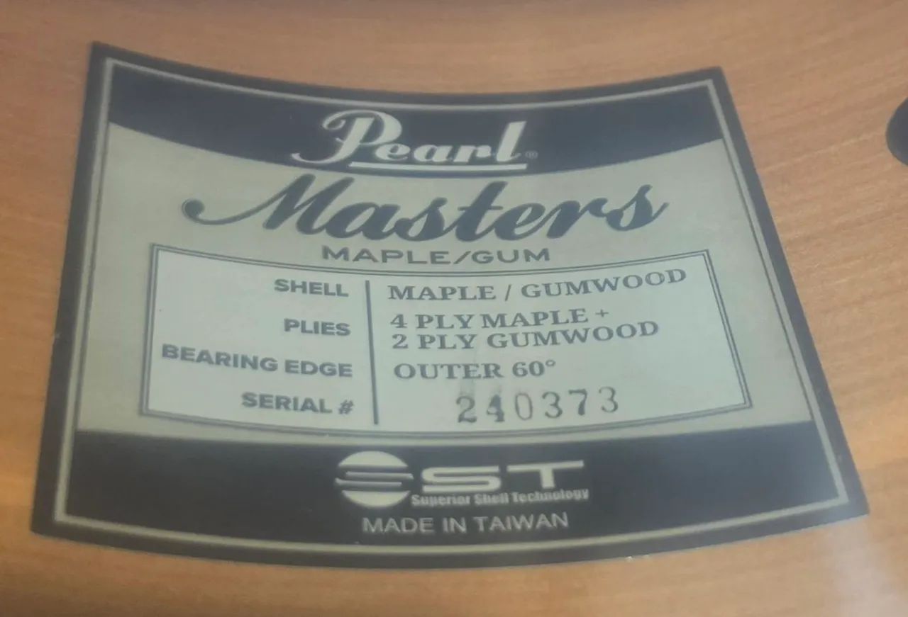 Bateria Pearl Masters Maple Gum - Foto 4