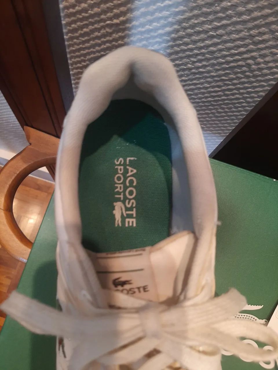 Tênis LACOSTE Sport original. Branco. Tamanho 38.  - Foto 6