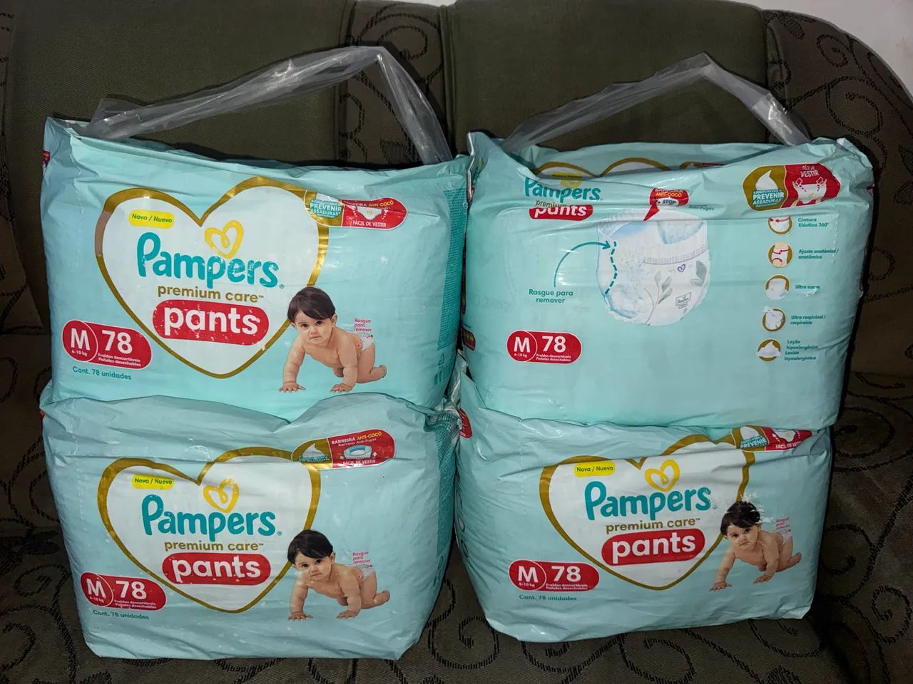 Vendo Fralda Pampers Premium Care tamanho M