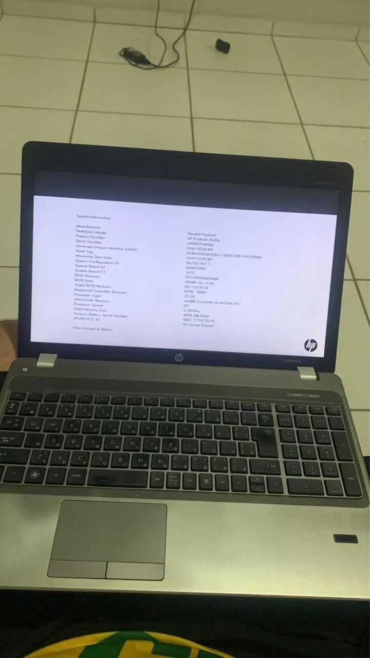 Notebook HP ProBook 4530s com defeito - para conserto ou peças - Foto 4