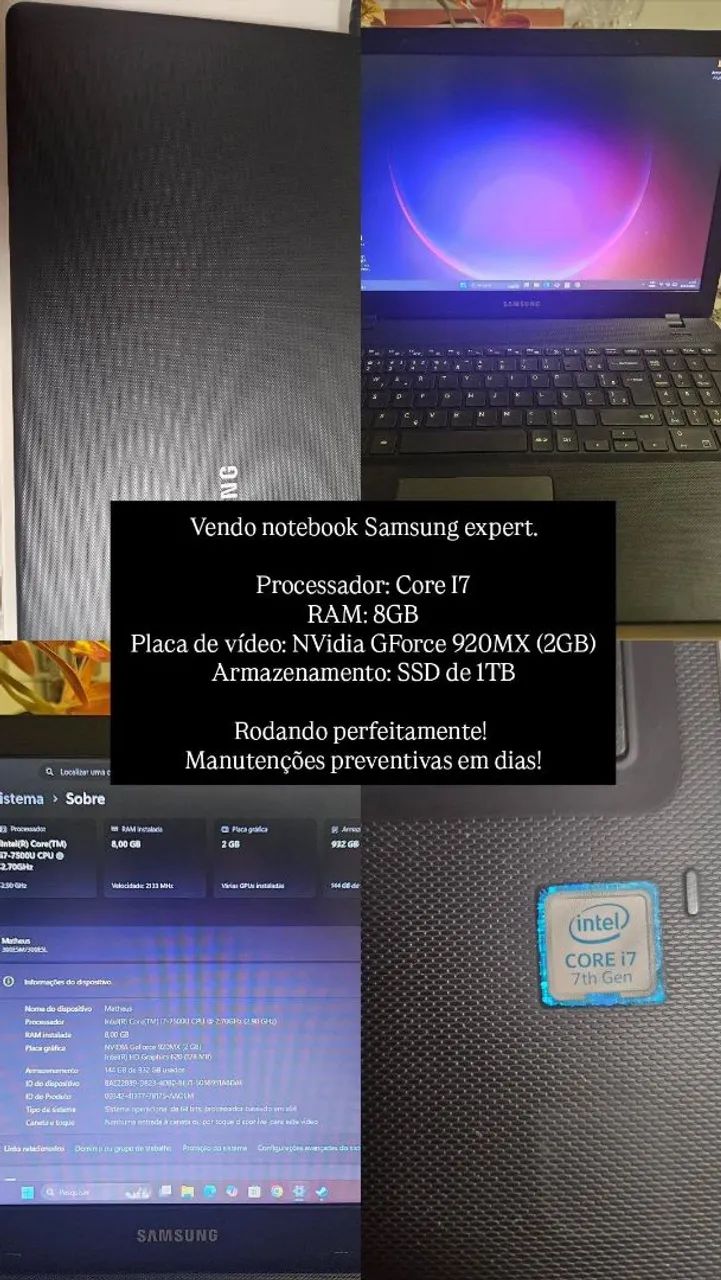 Notebook Samsung Expert - Foto 5