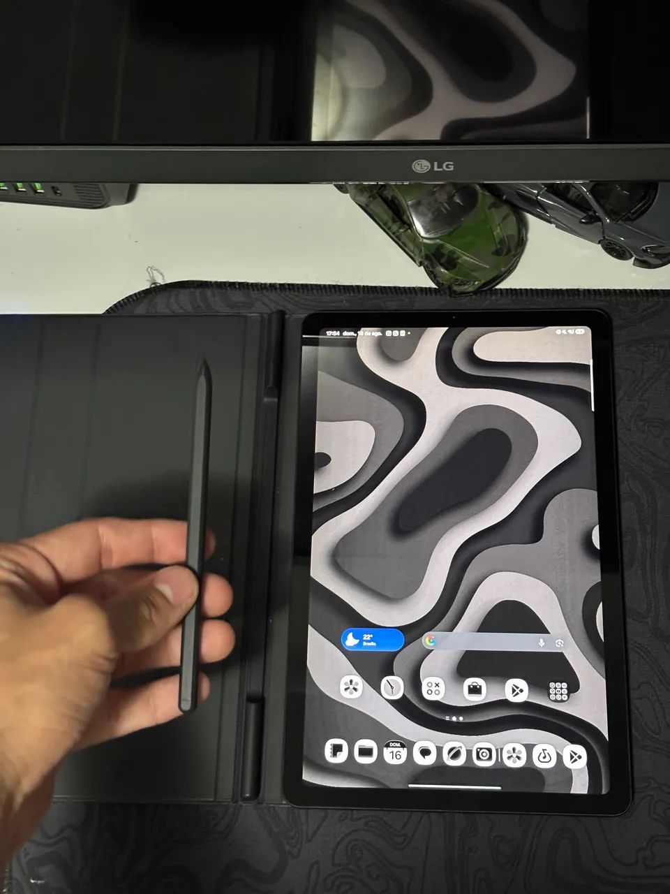 Tablet s6 lite completo na caixa 