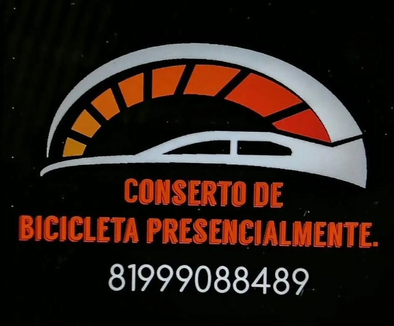 Concerto de bicicleta presencialmente. 