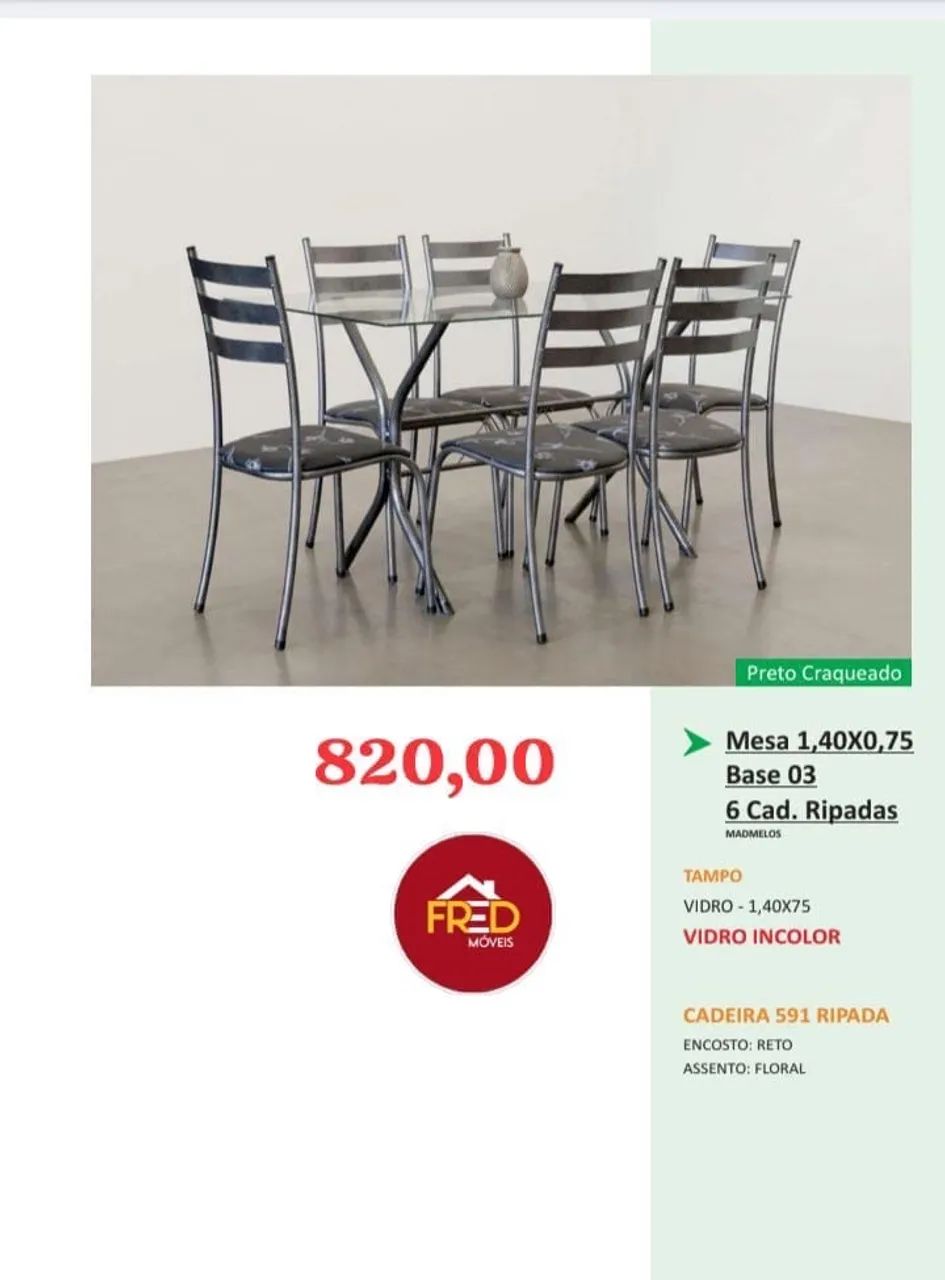 Mesa de jantar mega oferta 