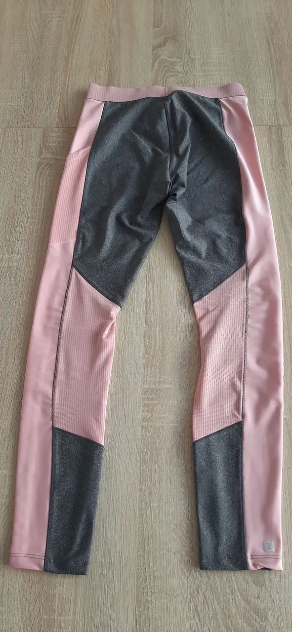 Conjunto de ginástica feminino rosa e cinza - Foto 5