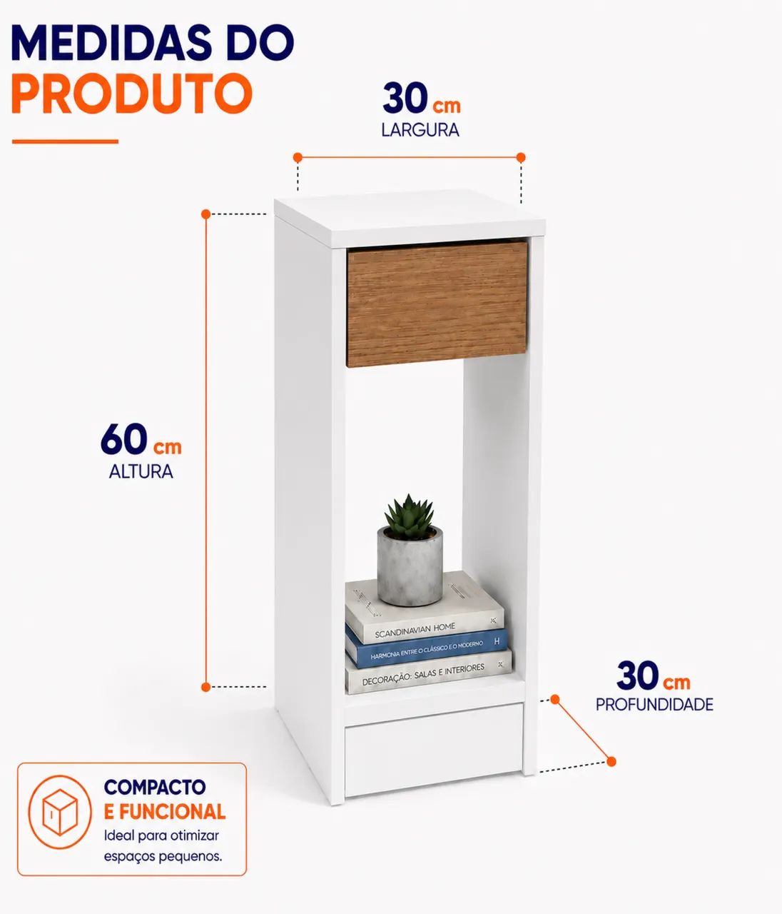 Mesa de cabeceira em MDF nova - Foto 4
