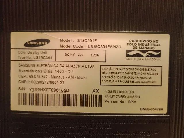 Monitor Samsung S19C301F