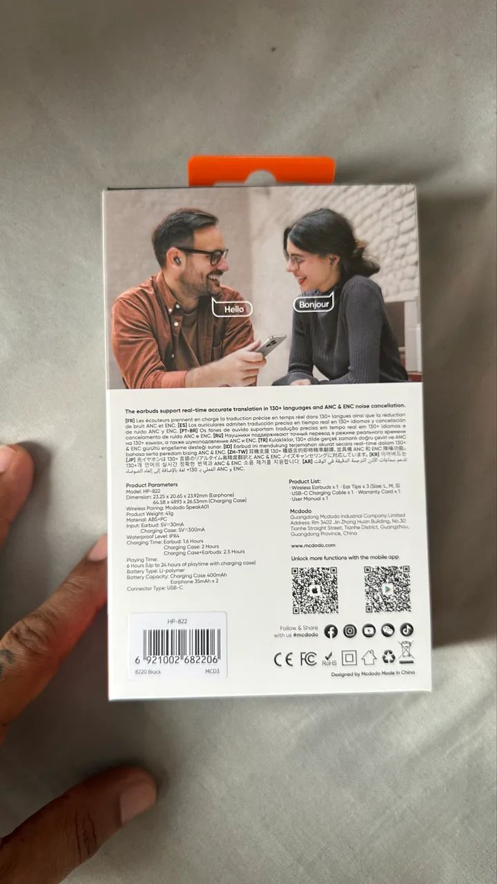 Fone Tradutor AI + Cancelamento de Ruído - Foto 2