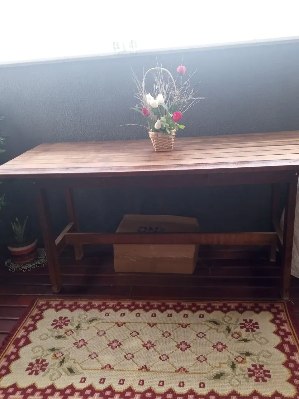 Mesa rústica+quadros em madeira maciça, escupidos. - Foto 4