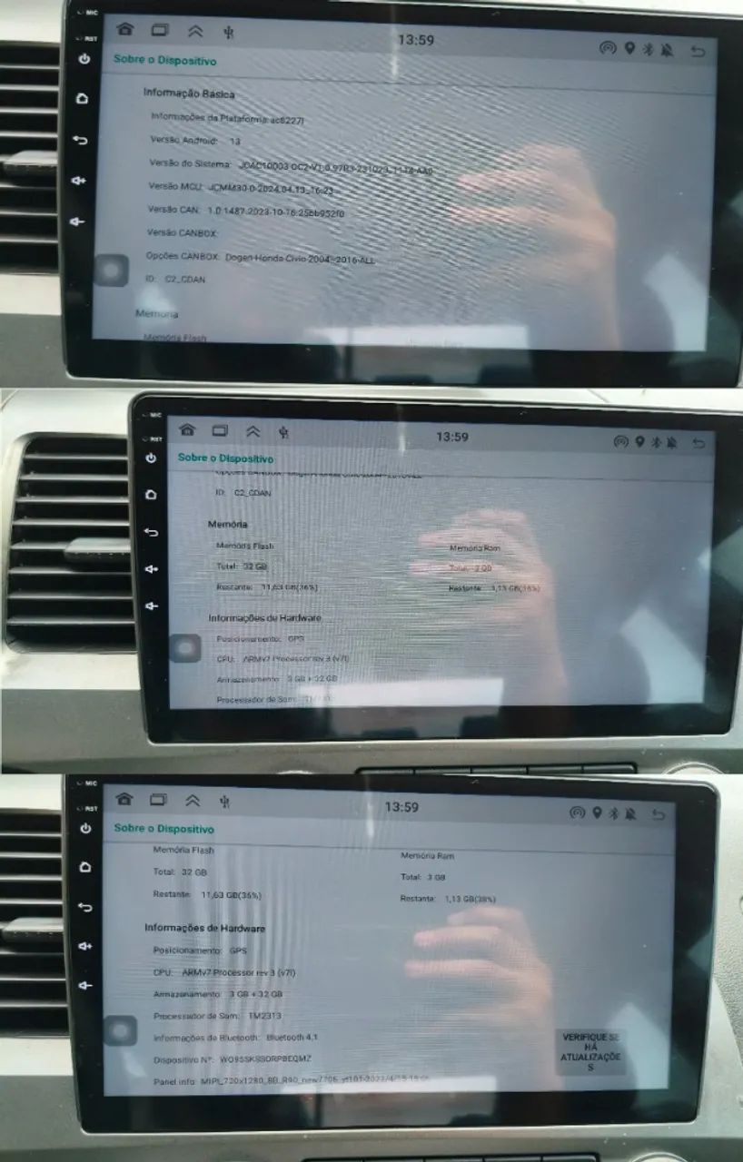 Multimidia Automotiva 10 Polegadas New Civic Android Auto, Car play, GPS - Foto 4
