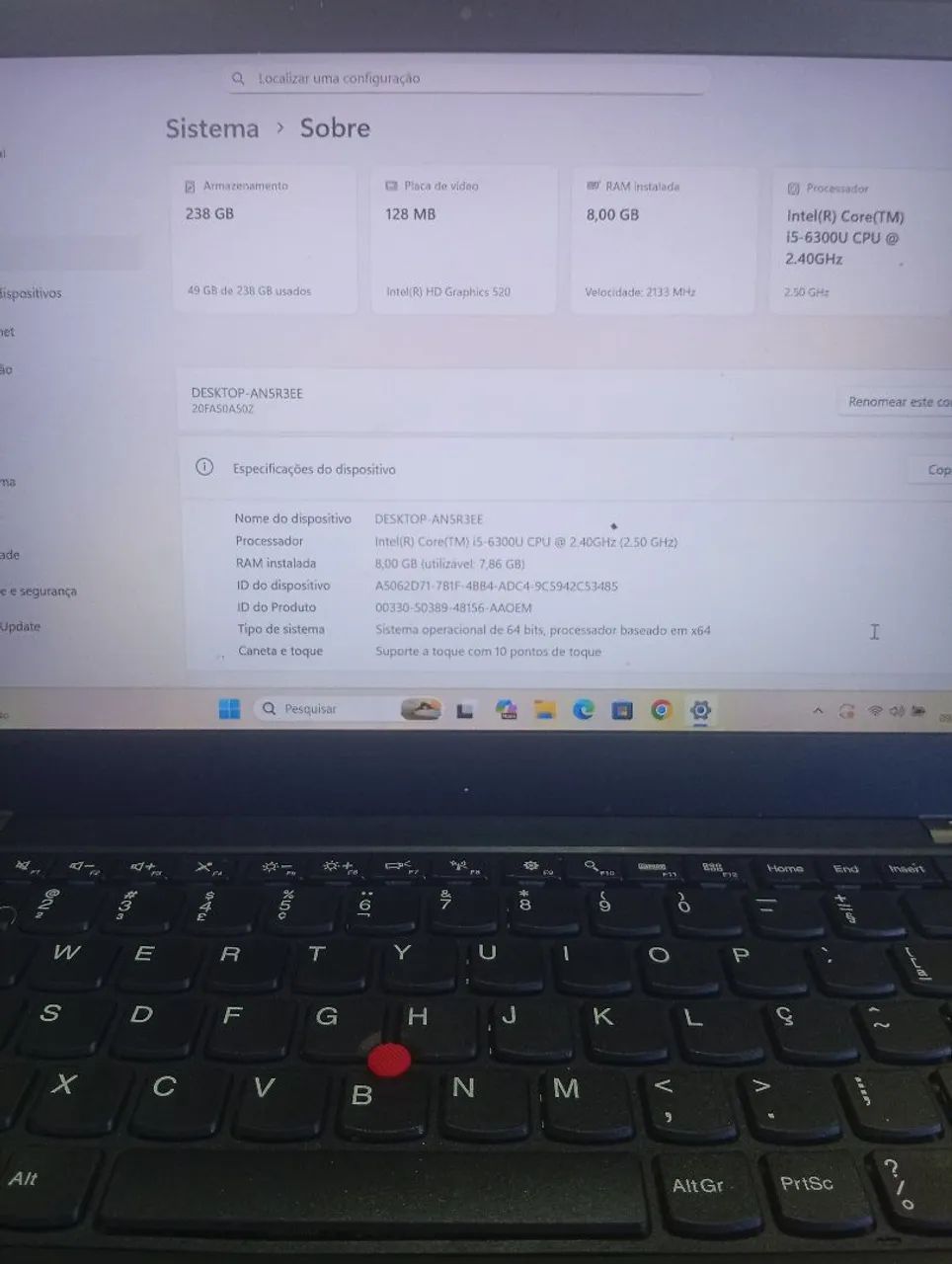 Notebook Lenovo ThinkPad T460S - Foto 2