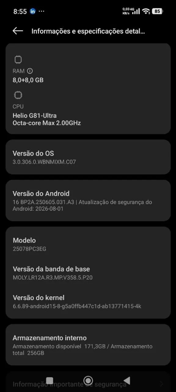 Celular poco c85  - Foto 4