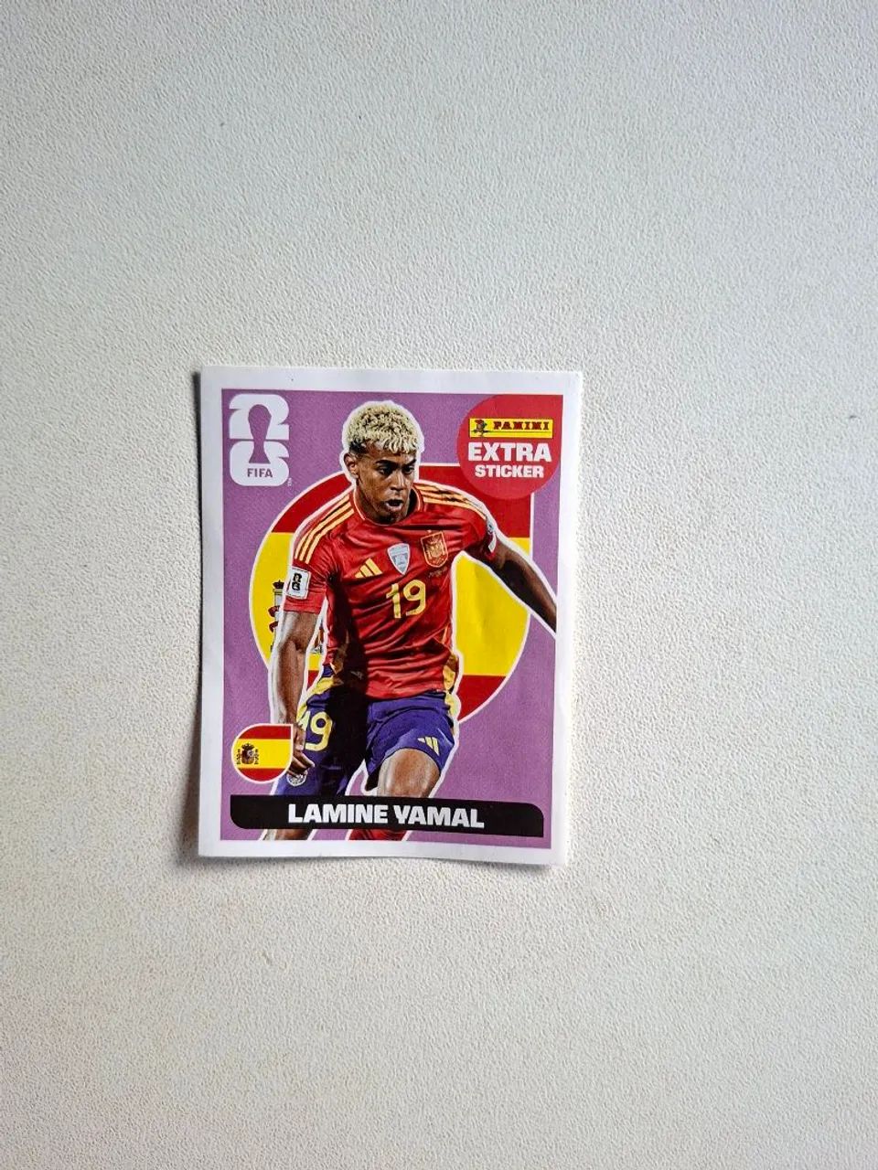Figurinha Legend Extra Sticker Lamine Yamal 2026 Roxa/Lilás OFICIAL 