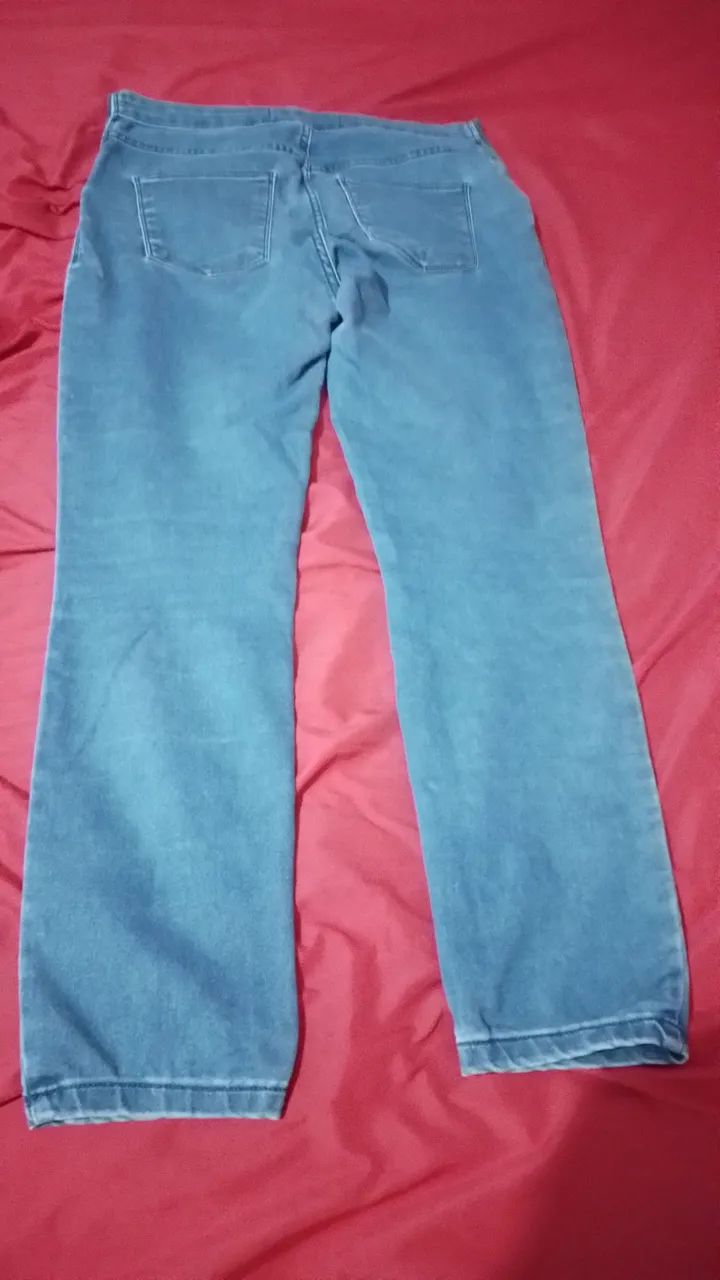 Calça jeans com laicra feminino n:40 - Foto 2