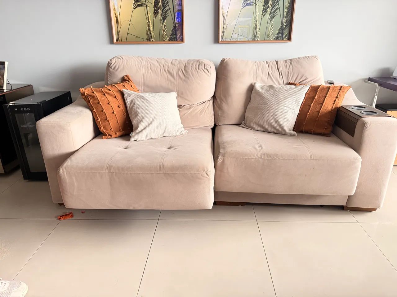 VENDO SOFÁ 3 LUGARES JACAÚNA  - Foto 2