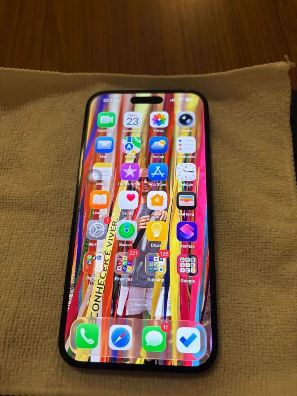 iPhone 14 Pro Max 256GB impecável com caixa, carregador e 11 cases - Foto 3