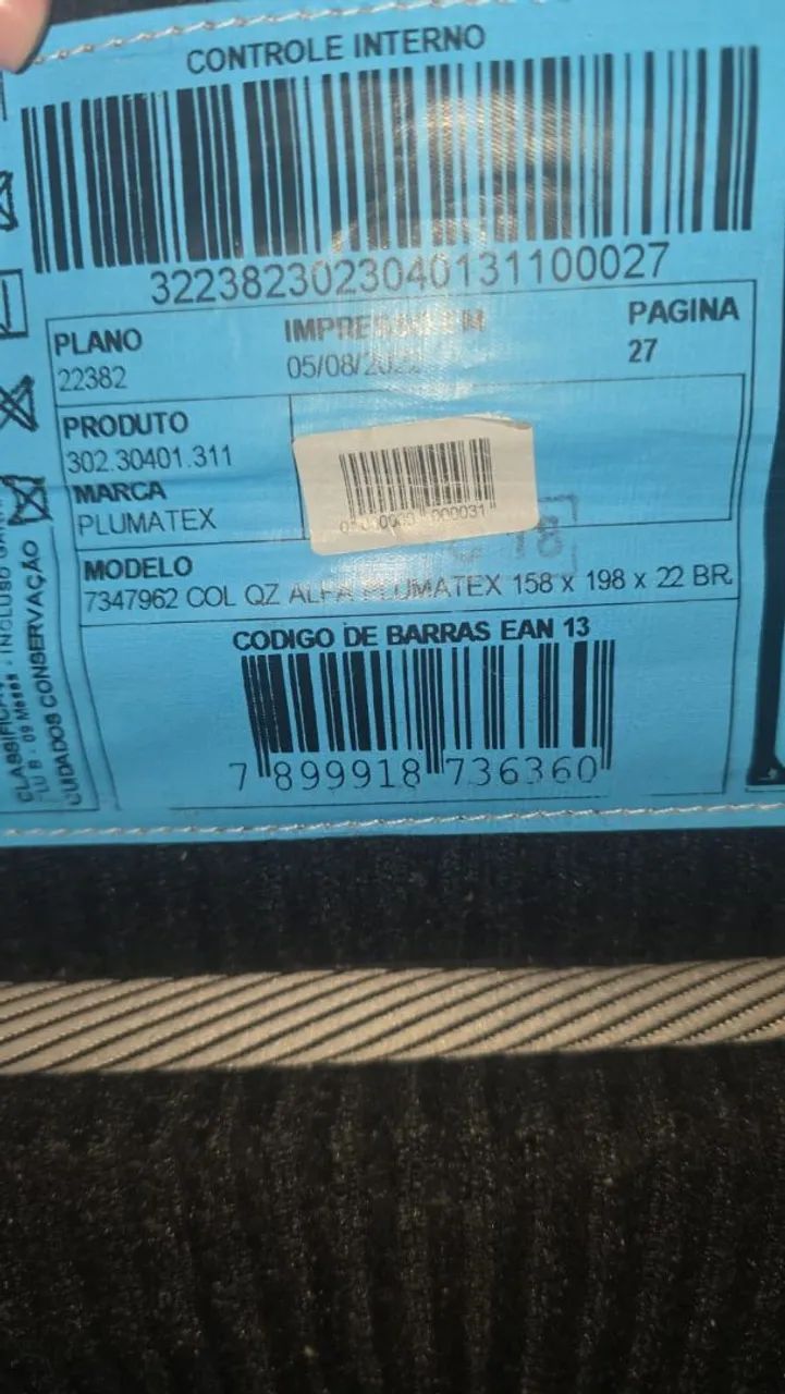 Colchão Box Queen com Cabeceira - Ótimo Estado