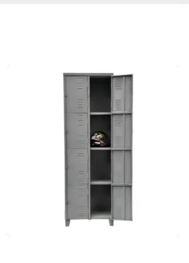 Armário para funcionário com 8 portas cinza 