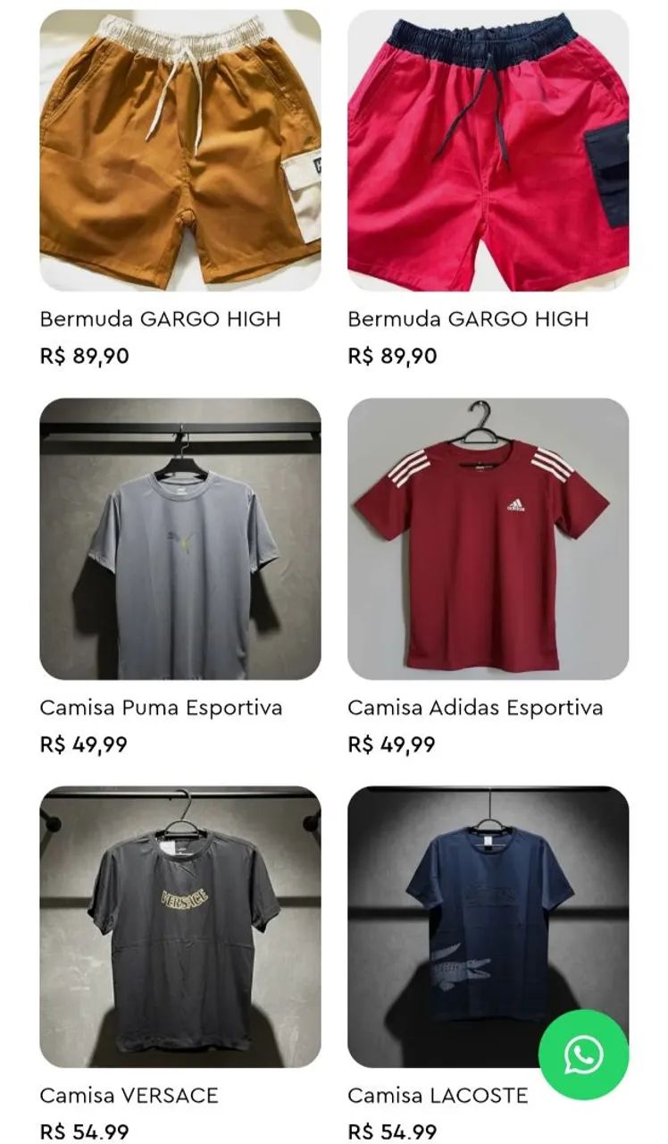 Camisas e Bermudas masculinas  - Foto 2
