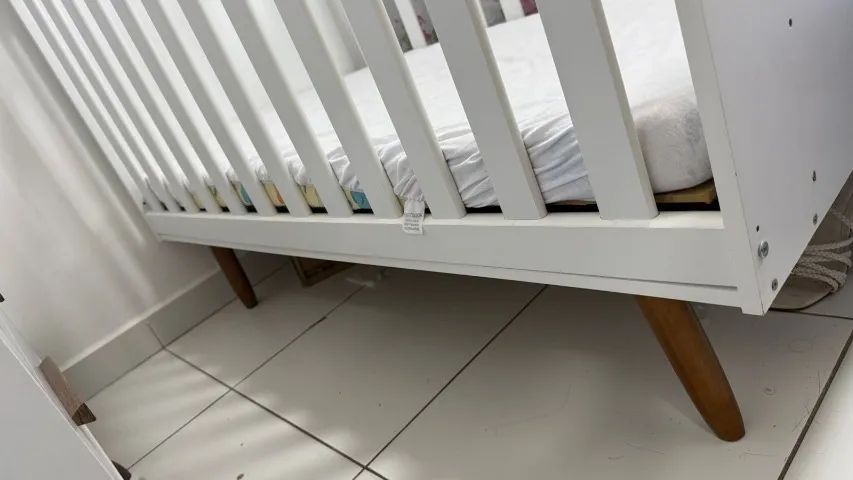  Berço Mini Cama Encanto Retro - Branco - Foto 2