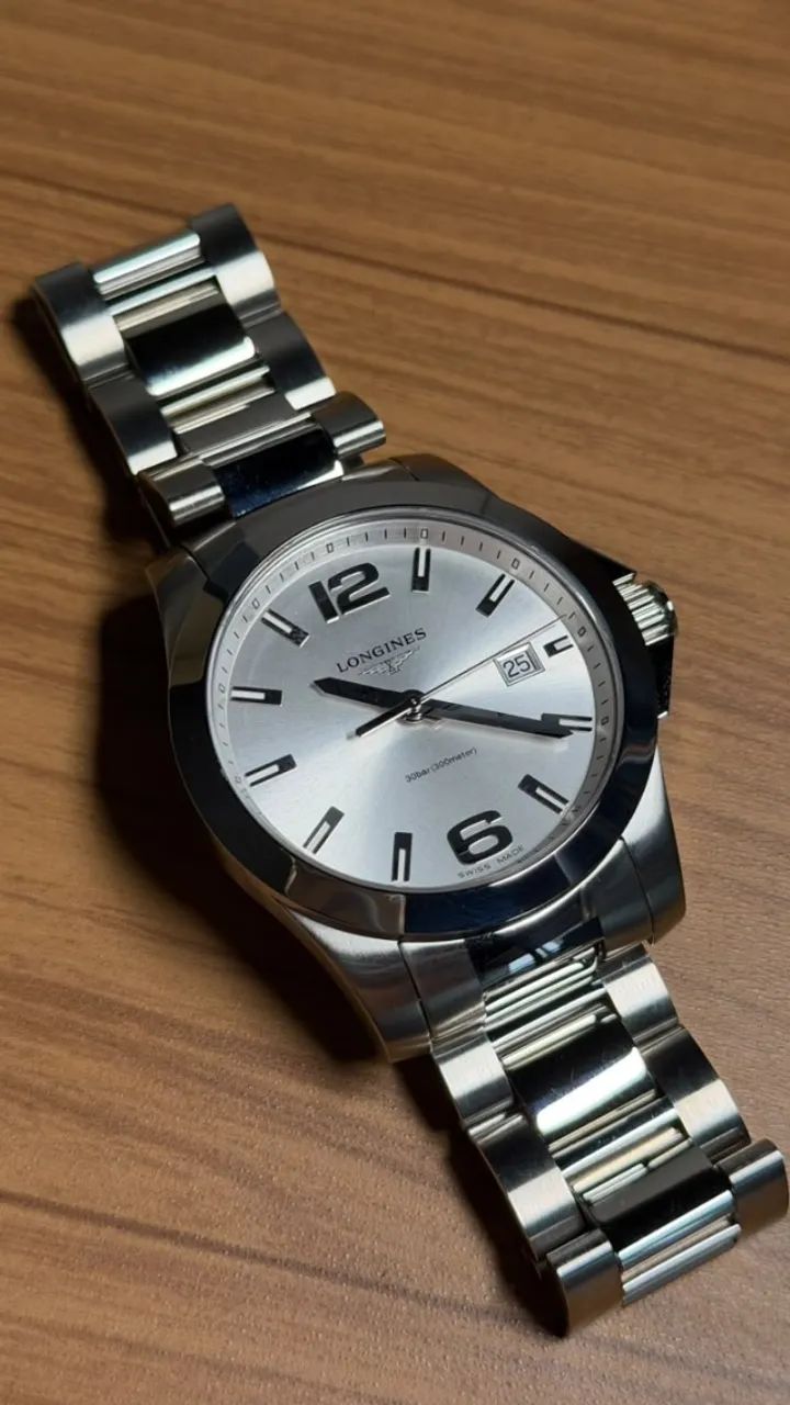 LONGINES CONQUEST - L3.659.4.76.6 - SWISS MADE - NOVO NA CAIXA