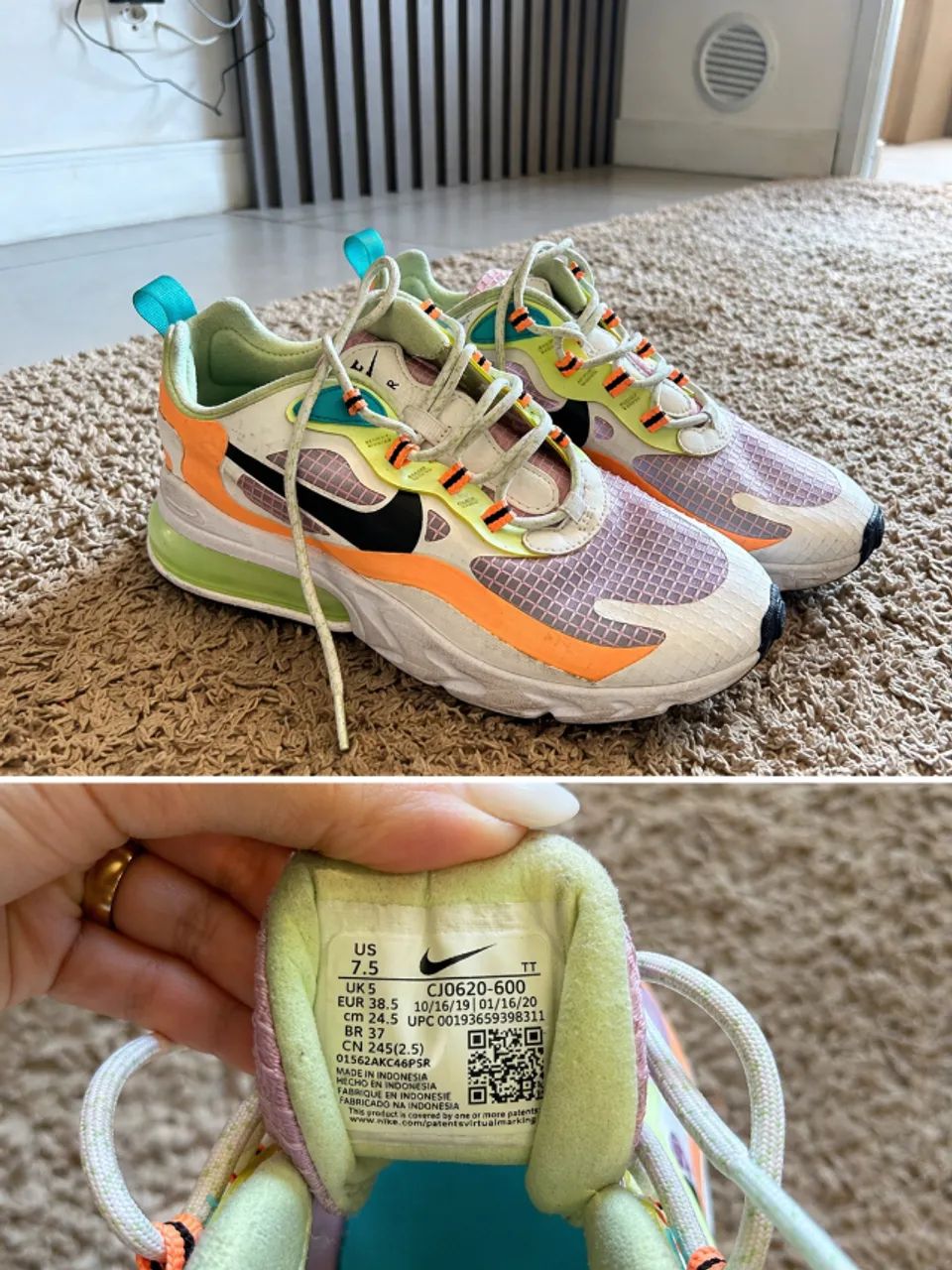 Tênis Nike Air Max 270 React Original - Tam 37 - Semi Novo